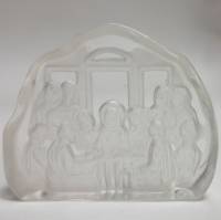 Скульптура "12 апостолов",стекло, пескоструйная обработка (сост. на фото)